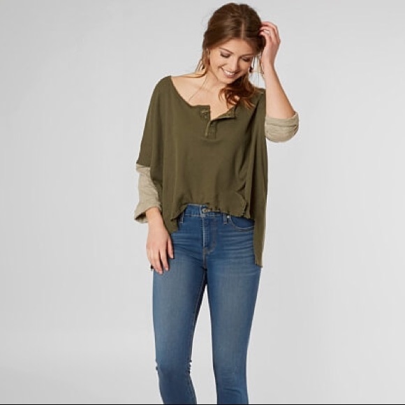 Free People Tops - Free People Oversized Henley. Large.